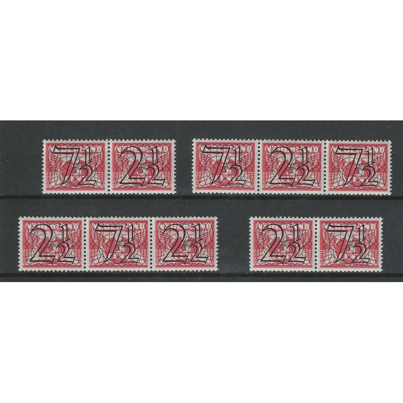Nederland 356A-D Guilloche Combinaties MNH/postfris CV 98 € Nederland 356A-D Guilloche Combinaties MNH/postfris CV 98 €