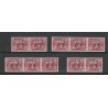 Nederland 356A-D Guilloche Combinaties MNH/postfris CV 98 €