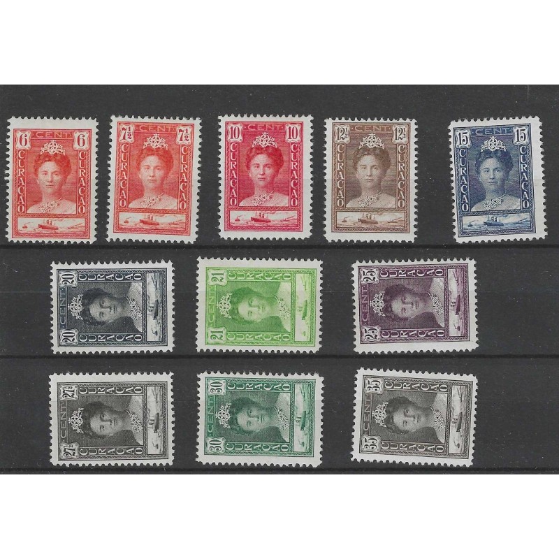 Curacao 89-99 Koningin wilhelmina MNH/postfris CV 225 € Curacao 89-99 Koningin wilhelmina MNH/postfris CV 225 €