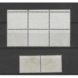 Nederland 61b/61c KEERDRUKKEN Wilhelmina VFU/gebr  CV 1350 €
