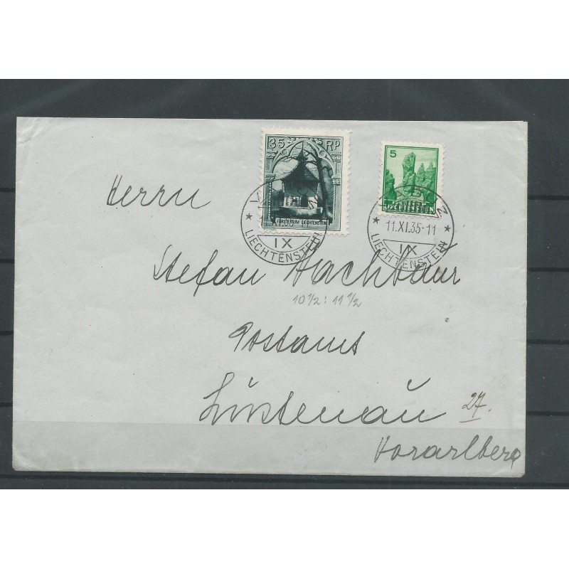 Liechtenstein 100C on Letter VFU/gebr CV 24+ € Liechtenstein 100C on Letter VFU/gebr CV 24+ €