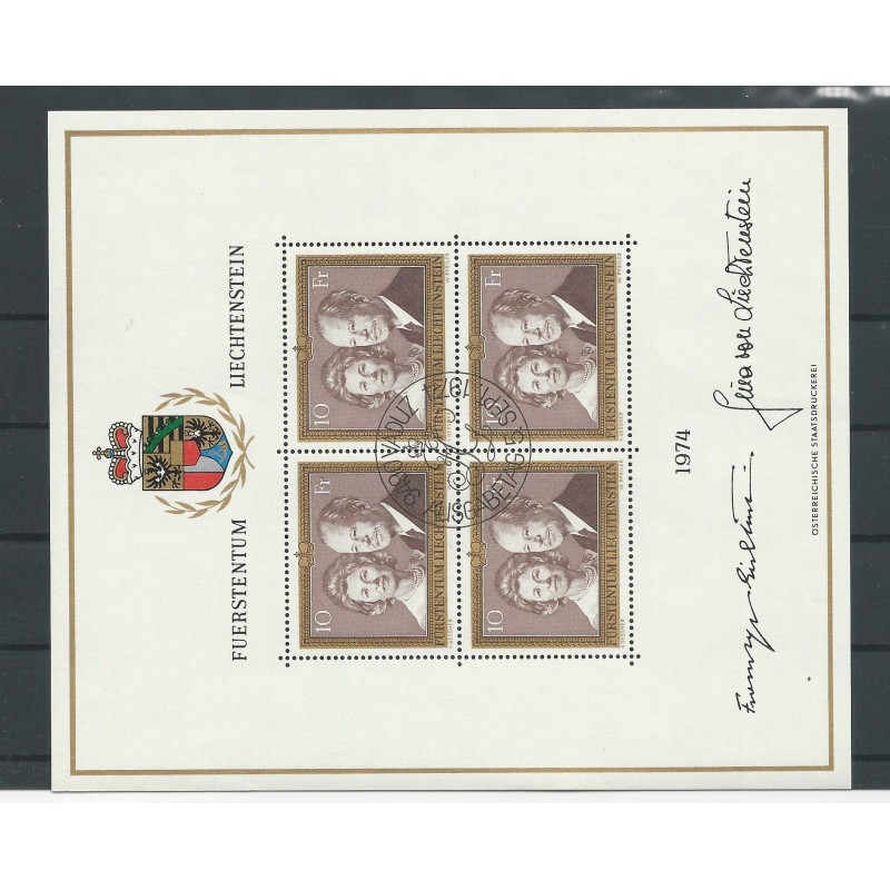 Liechtenstein 614 FÜRSTENPAAR in KLEINBOGEN VFU/gebr CV 40 € Liechtenstein 614 FÜRSTENPAAR in KLEINBOGEN VFU/gebr CV 40 €