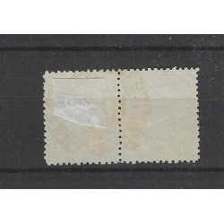 Nederland 10 Willem III paartje "GRAVENHAGE francotakje" VFU/gebr  CV 100+ €