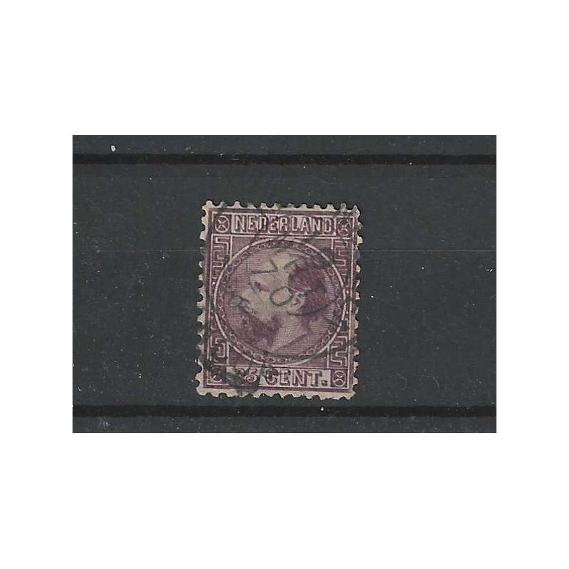 Nederland 11 Willem III "Francotakje-stempel" VFU/gebr CV 125 € Nederland 11 Willem III "Francotakje-stempel" VFU/gebr CV 125 €