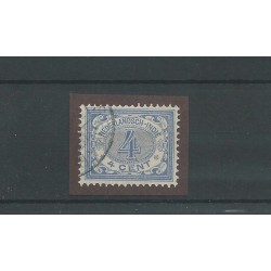 Ned. INDIE  45 cijfer 4ct blauw   LUXE VFU/gebr  CV 10 €