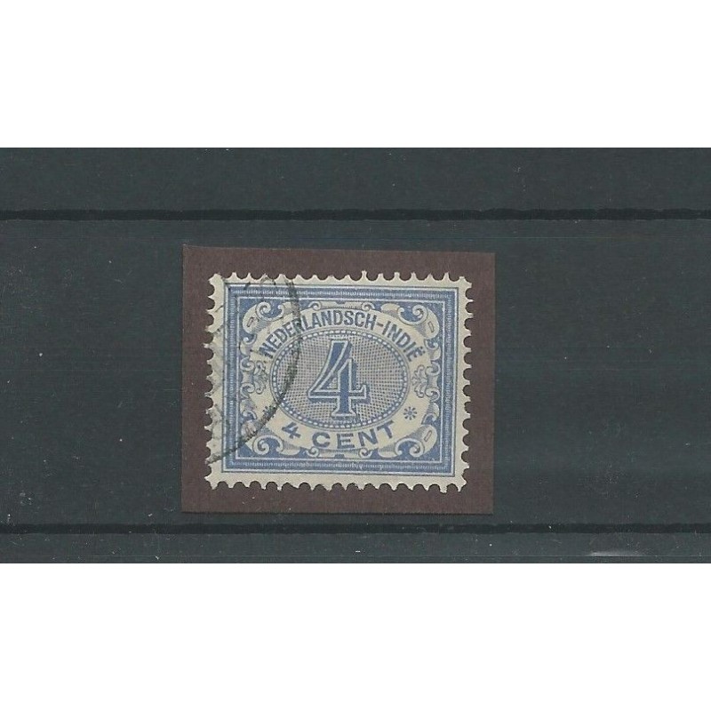 Ned. INDIE 45 cijfer 4ct blauw LUXE VFU/gebr CV 10 € Ned. INDIE 45 cijfer 4ct blauw LUXE VFU/gebr CV 10 €