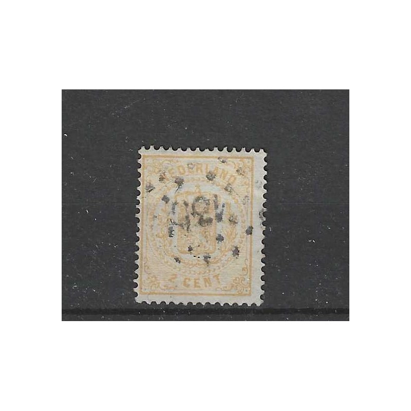 Nederland 17 Wapenzegel met puntstempel 135 VFU/gebr CV 25 € Nederland 17 Wapenzegel met puntstempel 135 VFU/gebr CV 25 €