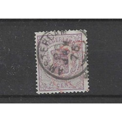 Nederland 18 Wapenzegel met buitenlands stempel VFU/gebr  CV 100 €
