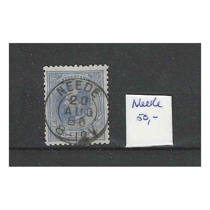 Nederland 19 Willem III "NEEDE 1886" kleinrond VFU/ gebr CV 50+ € Nederland 19 Willem III "NEEDE 1886" kleinrond VFU/ gebr CV 50+ €