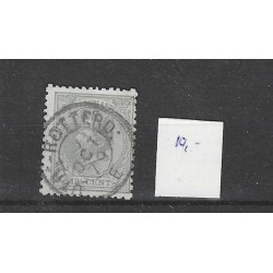 Nederland 22  Willem III  "UTR:-ROTTERD-E 1879" kleinrond VFU/ gebr  CV 13+ €