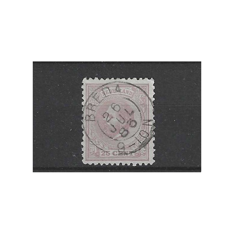 Nederland 26 Willem III "CUIJK 1889" kleinrond VFU/ gebr CV 10+ € Nederland 26 Willem III "CUIJK 1889" kleinrond VFU/ gebr CV 10+ €
