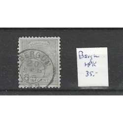 Nederland 22  Willem III  "BERGUM 1885" kleinrond VFU/ gebr  CV 35+ €