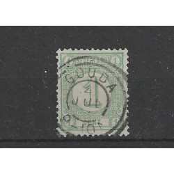 Nederland 31  Cijfer  met "GOUDA" dubbelring stempel VFU/ gebr  CV 20 €