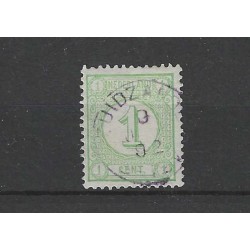 Nederland 31  Cijfer  met "ZUIDZANDE 1892" kleinrond paars VFU/ gebr  CV 25+ €