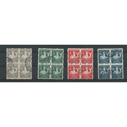 Nederland  R82-85 Roltanding BLOK van 4 VFU/gebr  CV  150 €