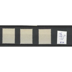 Nederland 136, 137P, 138 Tentoonstelling  MNH/potfris CV 330 €