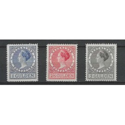 Nederland 163B-165B  Wihelmina  MNH/postfris CV 650 €