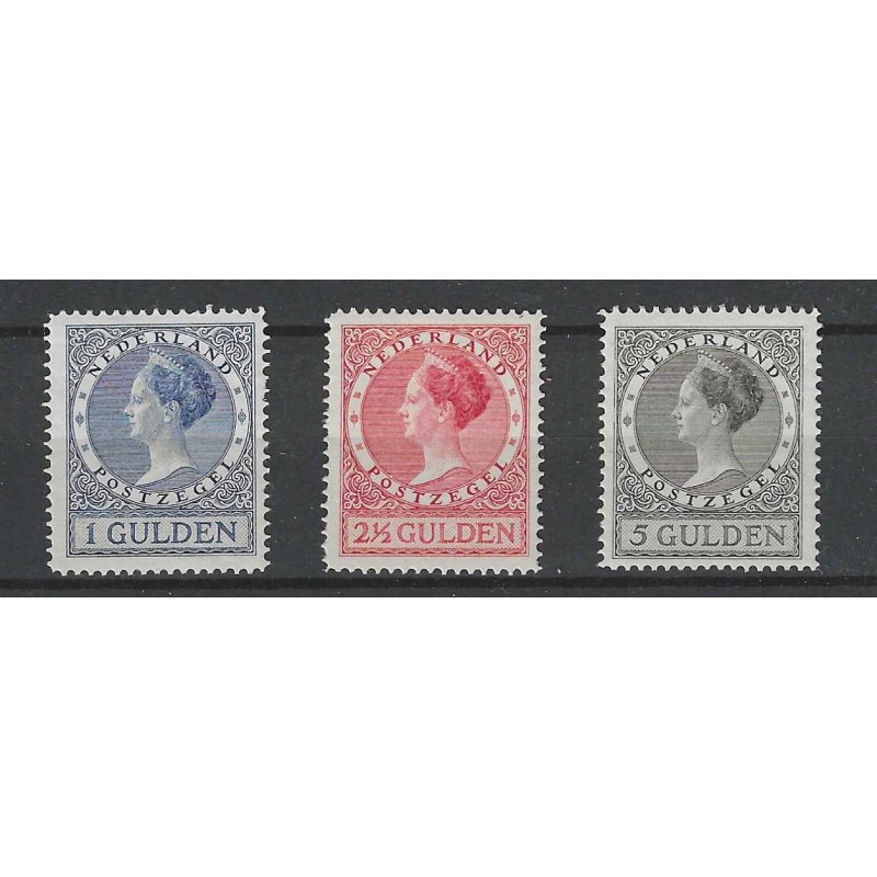 Nederland 163B-165B Wihelmina MNH/postfris CV 650 € Nederland 163B-165B Wihelmina MNH/postfris CV 650 €