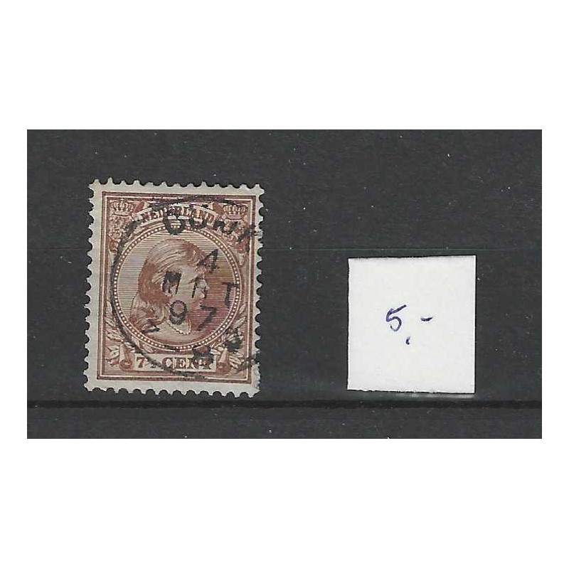 Nederland 36 Wilhelmina "CUIJK 1897" kleinrond VFU/gebr CV 13+ € Nederland 36 Wilhelmina "CUIJK 1897" kleinrond VFU/gebr CV 13+ €