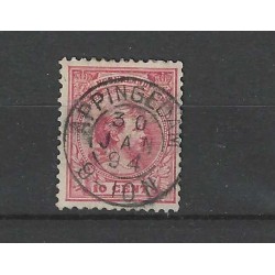 Nederland 37 Wilhelmina "APPINGEDAM 1894" kleinrond VFU/gebr CV  9+ €