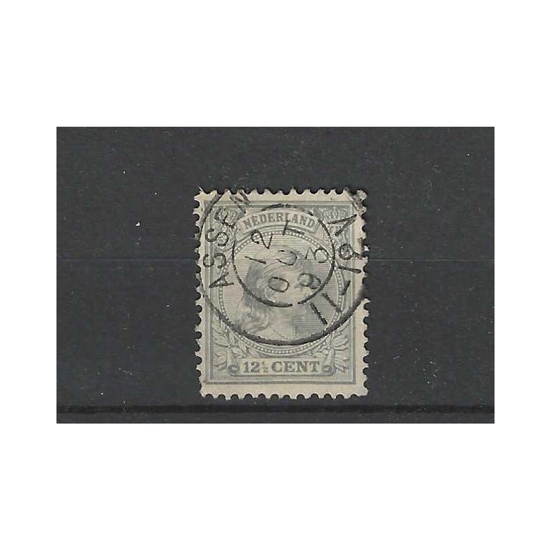 Nederland 38 Wilhelmina "ASSEN 1893" kleinrond VFU/gebr CV 5+ € Nederland 38 Wilhelmina "ASSEN 1893" kleinrond VFU/gebr CV 5+ €