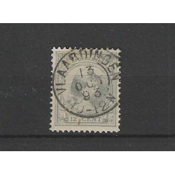 Nederland 38 Wilhelmina "VLAARDINGEN 1893" kleinrond VFU/gebr CV  7++ €