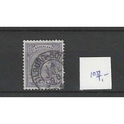 Nederland 44 Wilhelmina "TILBURG-GOIRKE 1896" kleinrond VFU/gebr CV  107+ €