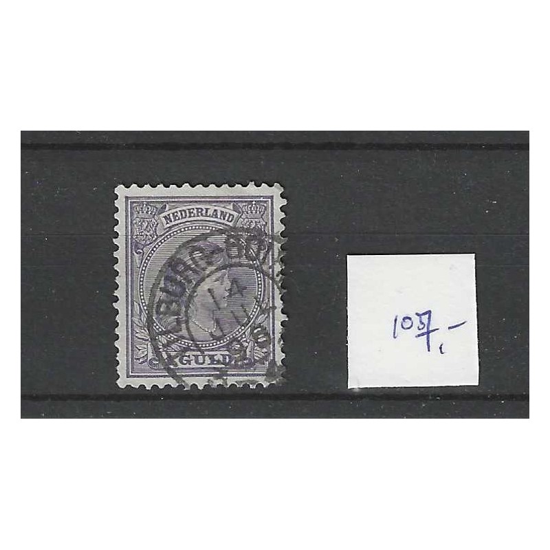 Nederland 44 Wilhelmina "TILBURG-GOIRKE 1896" kleinrond VFU/gebr CV 107+ € Nederland 44 Wilhelmina "TILBURG-GOIRKE 1896" kleinrond VFU/gebr CV 107+ €