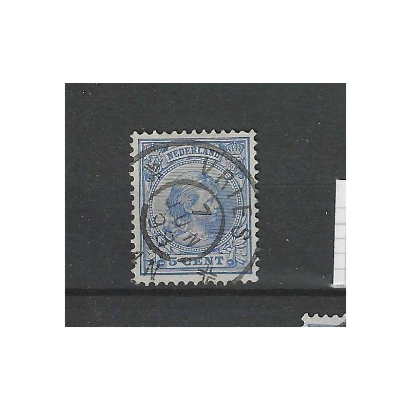 Nederland 35 Wilhelmina "VRIES 1898" grootrond VFU/gebr CV 10+ € Nederland 35 Wilhelmina "VRIES 1898" grootrond VFU/gebr CV 10+ €