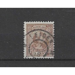 Nederland 36 Wilhelmina "LEIDEN 1898" grootrond VFU/gebr CV  8+ €
