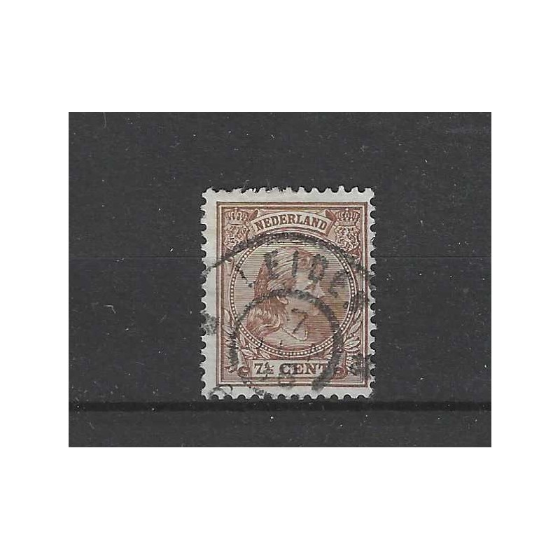 Nederland 36 Wilhelmina "LEIDEN 1898" grootrond VFU/gebr CV  8+ €