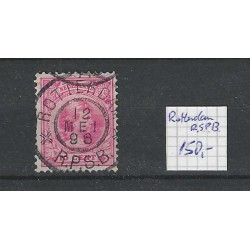 Nederland 37 Wilhelmina "ROTTERDAM R.P.S.B.  1896" grootrond VFU/gebr CV  150+ €