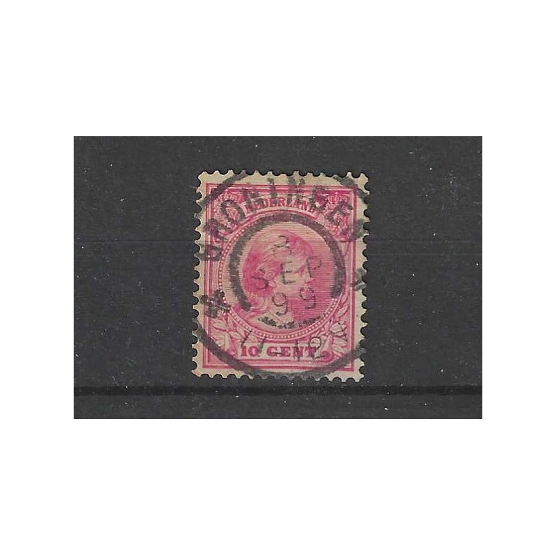 Nederland 37 Wilhelmina "GRONINGEN 1899" grootrond VFU/gebr CV 3+ € Nederland 37 Wilhelmina "GRONINGEN 1899" grootrond VFU/gebr CV 3+ €