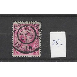 Nederland 37 Wilhelmina "AMSTERDAM-6 1898" grootrond VFU/gebr CV  25+ €