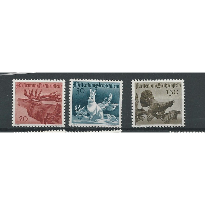 Liechtenstein 249-251 Jagd MNH/postfris CV 20€ Liechtenstein 249-251 Jagd MNH/postfris CV 20€