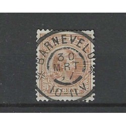 Nederland 39 Wilhelmina "BARNEVELD 1897" grootrond VFU/gebr CV  9+ €