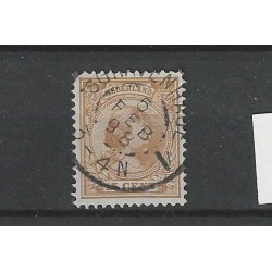 Nederland 39 Wilhelmina "GRAVENHAGE-1  1898" grootrond VFU/gebr CV  26+ €