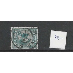 Nederland 41 Wilhelmina "AMSTERDAM-8 1898" grootrond VFU/gebr CV  60+ €