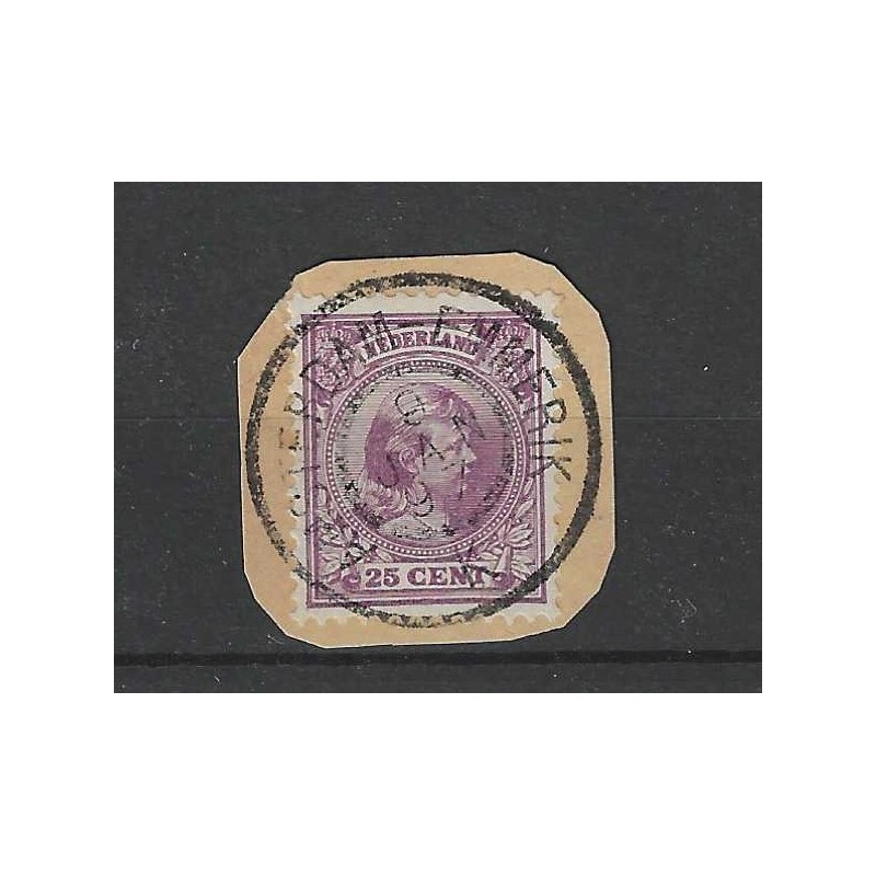 Nederland 42 Wilhelmina "AMSTERDAM-EMMERIK 1897" grootrond VFU/gebr CV 10+ € Nederland 42 Wilhelmina "AMSTERDAM-EMMERIK 1897" grootrond VFU/gebr CV 10+ €