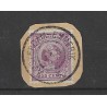 Nederland 42 Wilhelmina "AMSTERDAM-EMMERIK 1897" grootrond VFU/gebr CV  10+ €