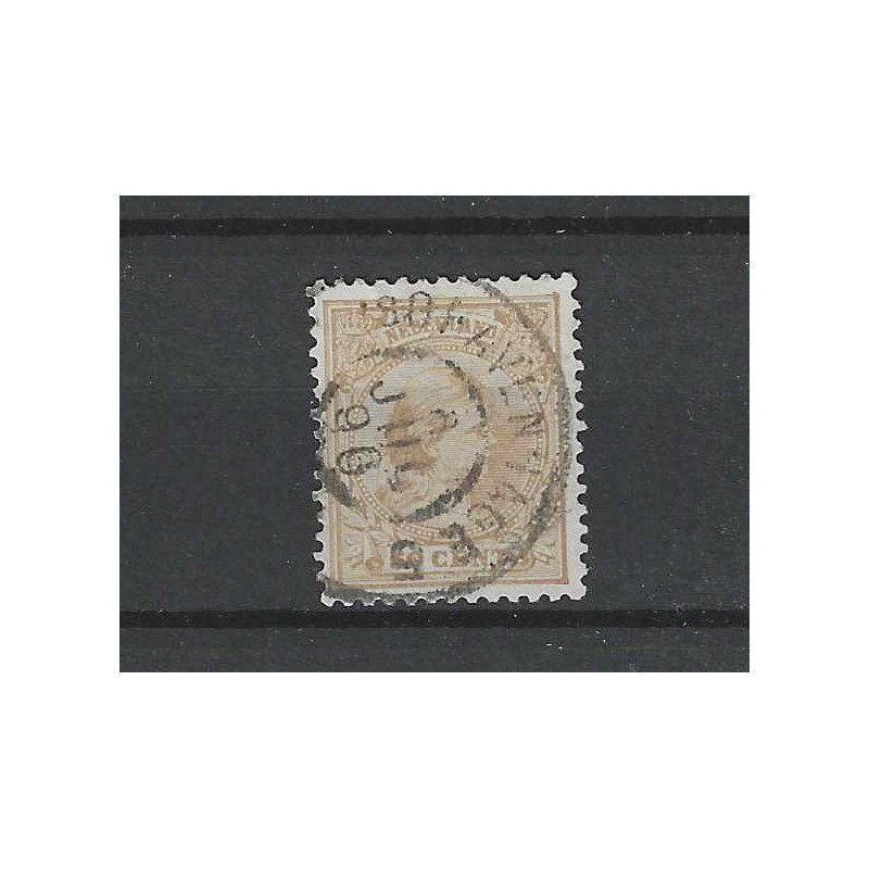 Nederland 43 Wilhelmina "GRAVENHAGE-5 1896" grootrond VFU/gebr CV 50+ € Nederland 43 Wilhelmina "GRAVENHAGE-5 1896" grootrond VFU/gebr CV 50+ €