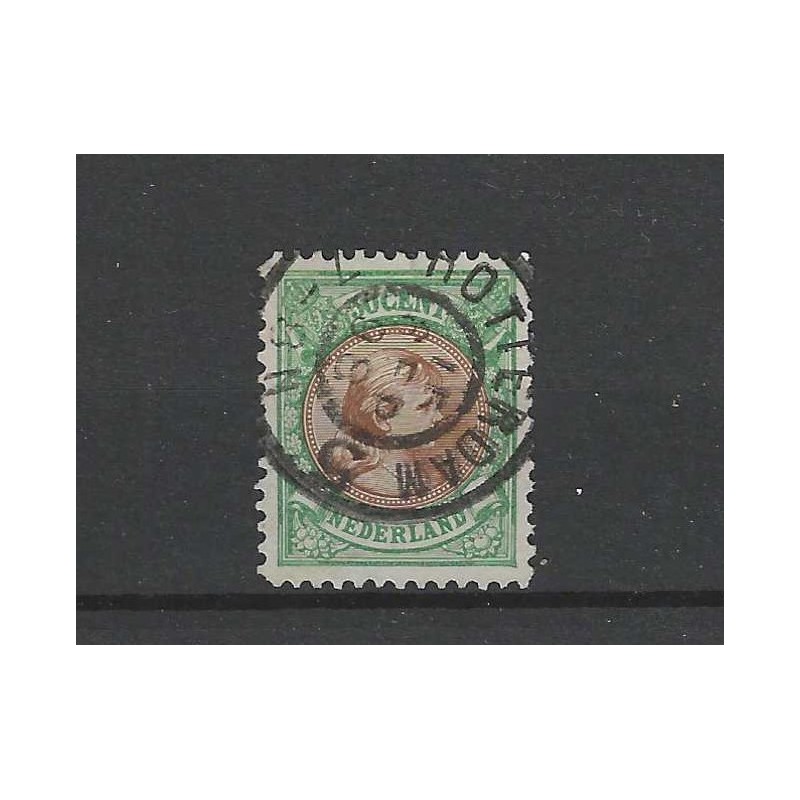Nederland 45 Wilhelmina "ROTTERDAM-5 1898" grootrond VFU/gebr CV 45+ € Nederland 45 Wilhelmina "ROTTERDAM-5 1898" grootrond VFU/gebr CV 45+ €
