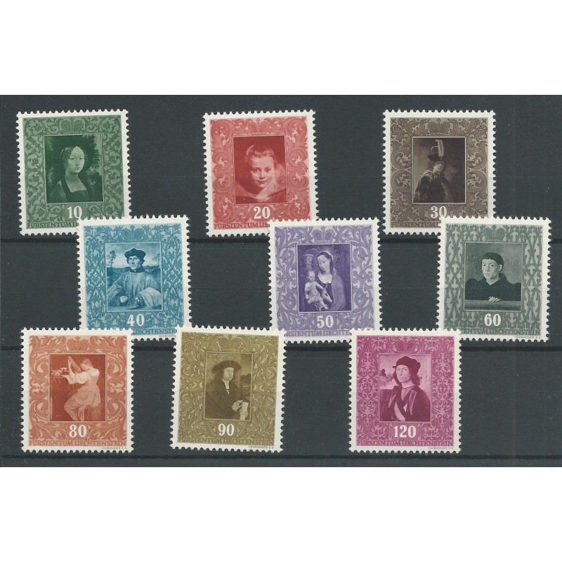 Liechtenstein 268-276 Gemälde MNH/postfris CV 80 € Liechtenstein 268-276 Gemälde MNH/postfris CV 80 €