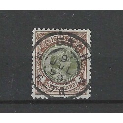 Nederland 46 Wilhelmina "OSCH 1898" grootrond VFU/gebr CV  38+ €