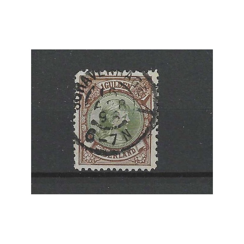 Nederland 46 Wilhelmina "GRAVENHAGE-1 1898" grootrond VFU/gebr CV 50+ € Nederland 46 Wilhelmina "GRAVENHAGE-1 1898" grootrond VFU/gebr CV 50+ €