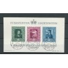 Liechtenstein  BLOCK 5  Breifmarkenausstellung  VFU/gebr  CV 160 € FDC-stempel