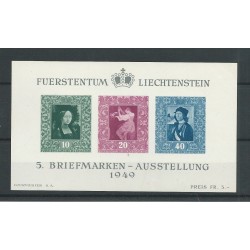 Liechtenstein  BLOCK 5  Breifmarkenausstellung  MNH/postfris  CV 160 €