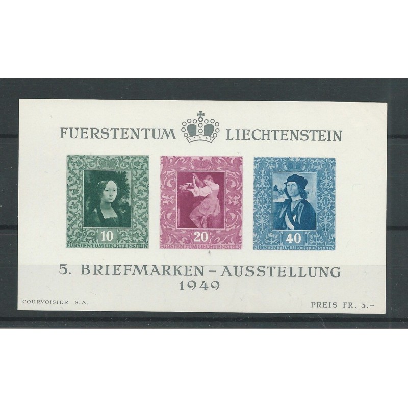 Liechtenstein BLOCK 5 Breifmarkenausstellung MNH/postfris CV 160 € Liechtenstein BLOCK 5 Breifmarkenausstellung MNH/postfris CV 160 €