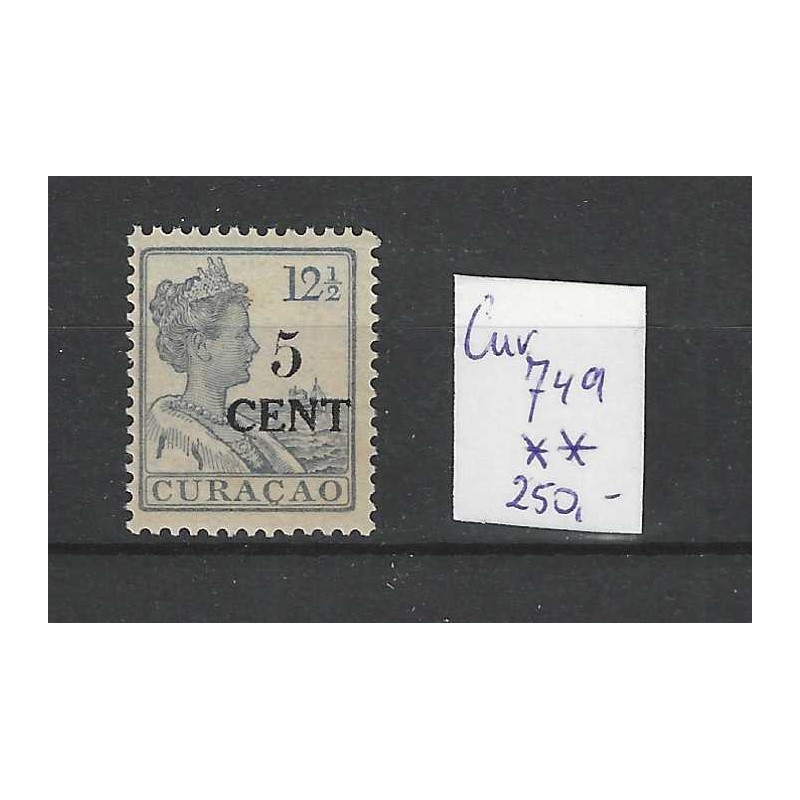 Curacao 74a Hulpzegel MNH/postfris CV 250 € Curacao 74a Hulpzegel MNH/postfris CV 250 €