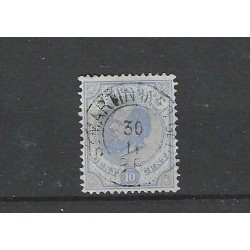Curacao 4C Willem III "St Martin 1886" VFU/gebr  CV 27,5++ €